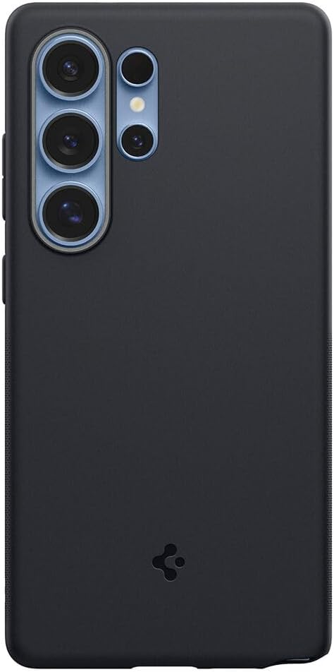 Detalle de Spigen Cover Nano Pop MagFit per Samsung Galaxy S25 Ultra (Black Sesame) con supporto MagSafe