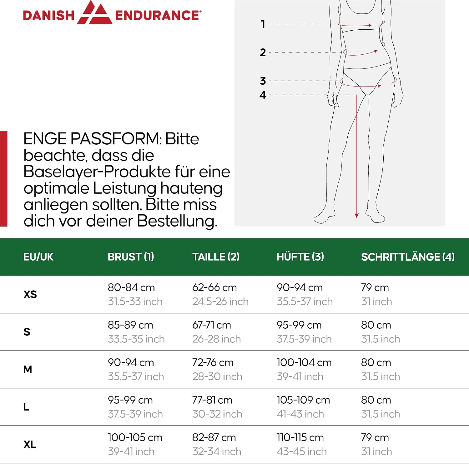 Thumbnail 5 de DANISH ENDURANCE Merino Thermounterwäsche Damen