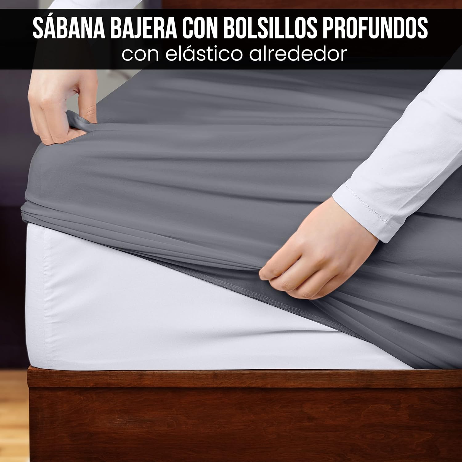 Thumbnail 4 de Utopia Bedding Funda nordica 90 Gris