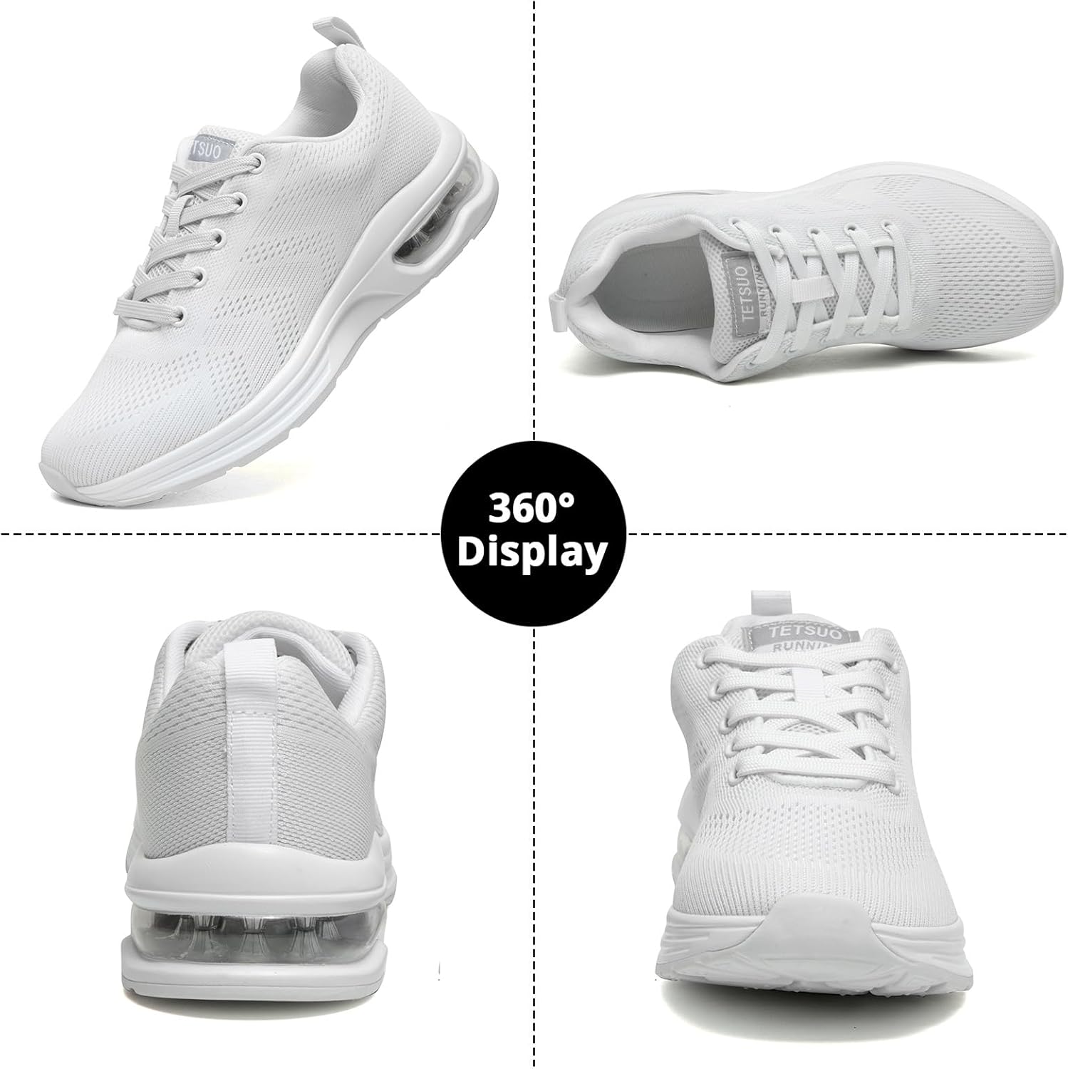 Thumbnail 1 de Womens Athletic Running Trainers – Breathable Lightweight Walking Shoes with Air Cushion