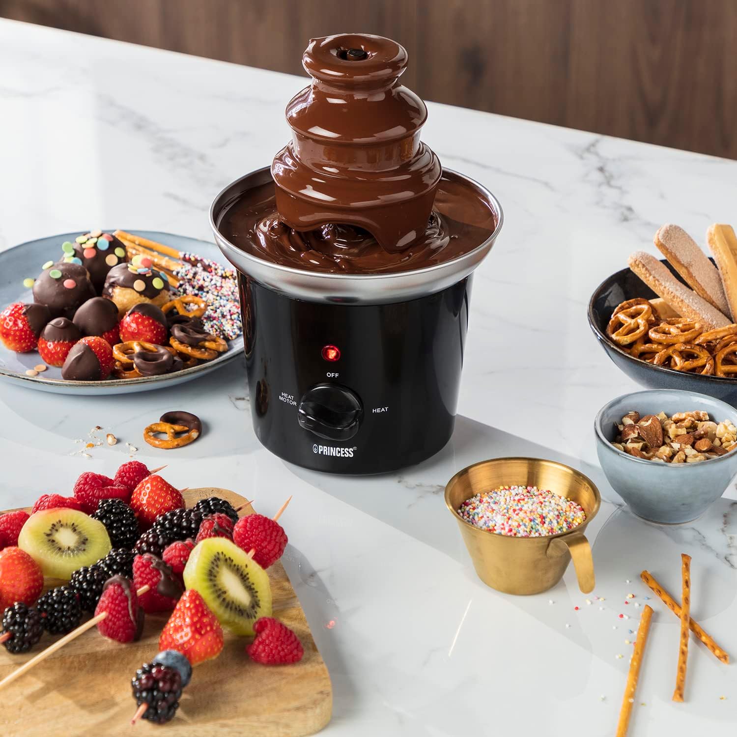 Detalle 2 de Princess 292994 fontaine Ă chocolat 0,4 L đ«
