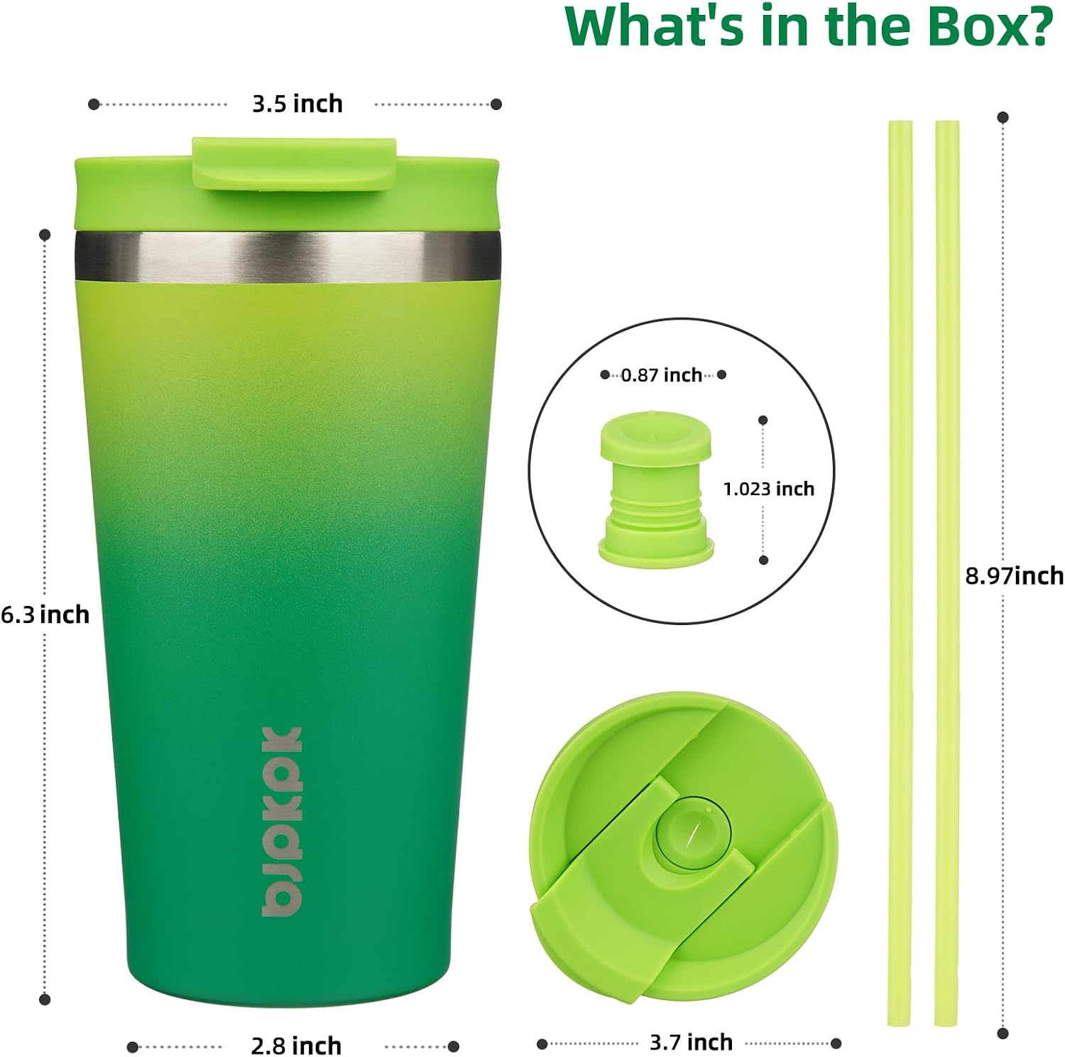 Detalle de BJPKPK Coffee Tumbler 18 oz