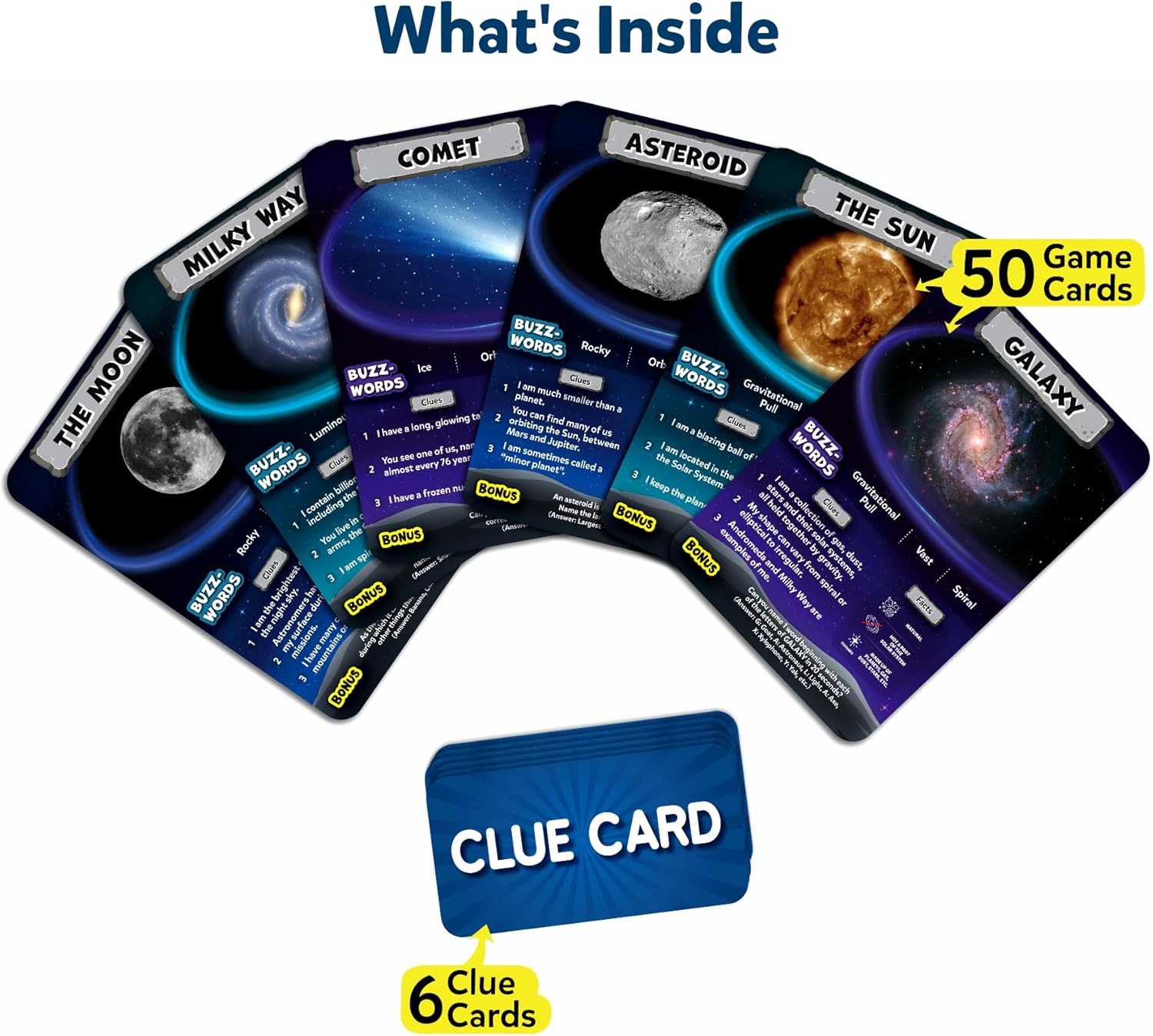 Thumbnail 1 de Skillmatics Guess in 10 NASA Space (Guessing Game) for ages 8+ — 50 cards, clue cards and travel play