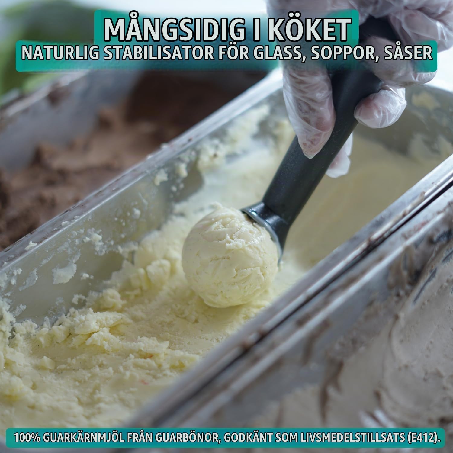 Thumbnail 2 de RheinNatur guarkärnmjöl 1 kg – smaklöst, veganskt bindemedel och förtjockningsmedel