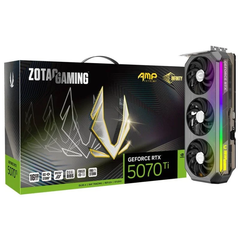 Detalle de Zotac GeForce RTX 5070 Ti 16GB GDDR7