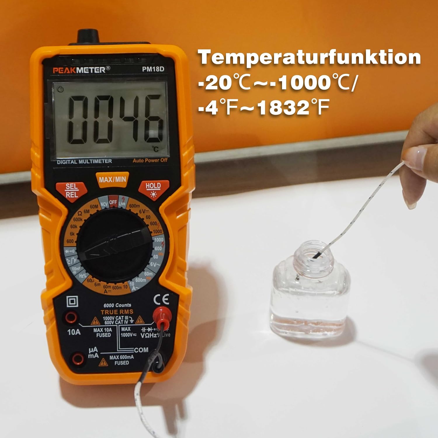 Detalle de Digitales Multimeter mit 6000 Zählungen
