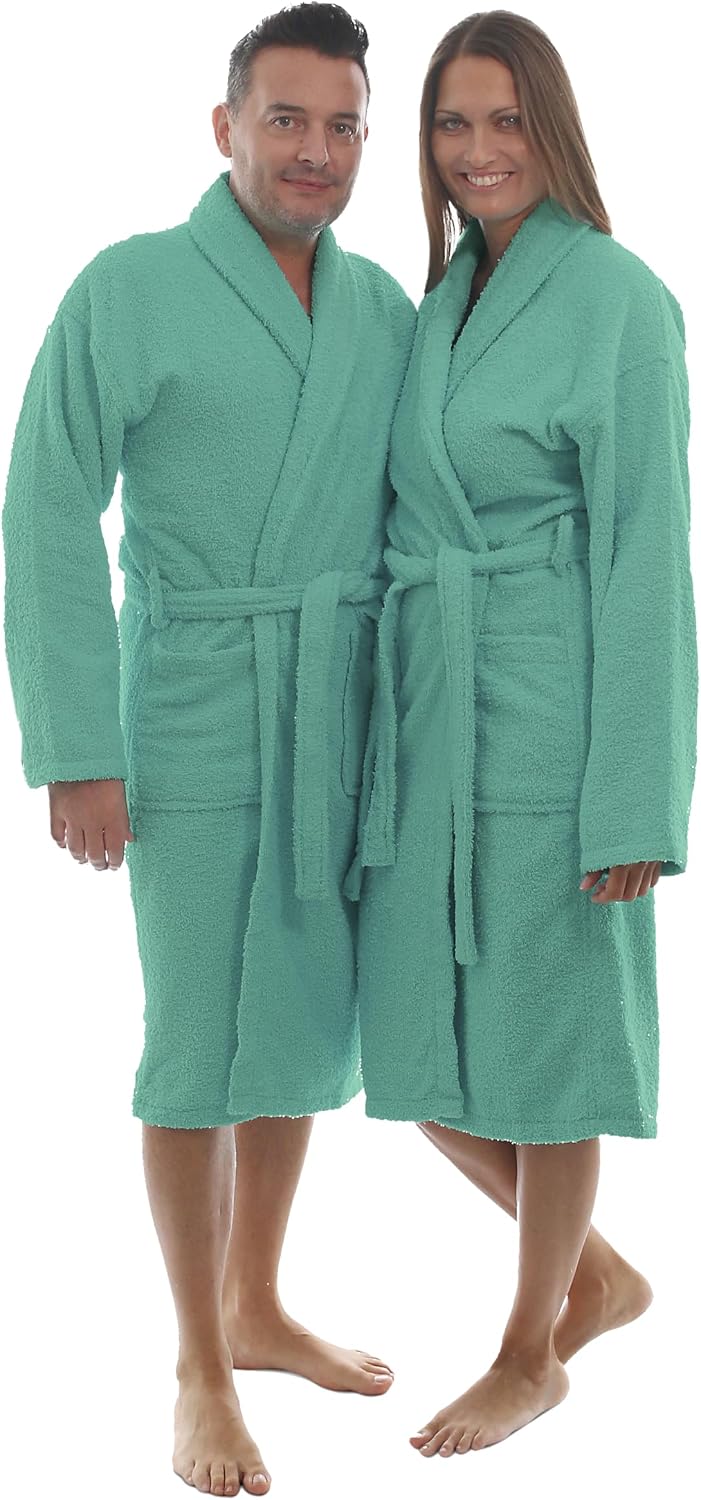 Thumbnail 1 de LEBENGOOD Peignoir absorbant en coton éponge américain 400 g/m² — 100% coton, ceinture et poches