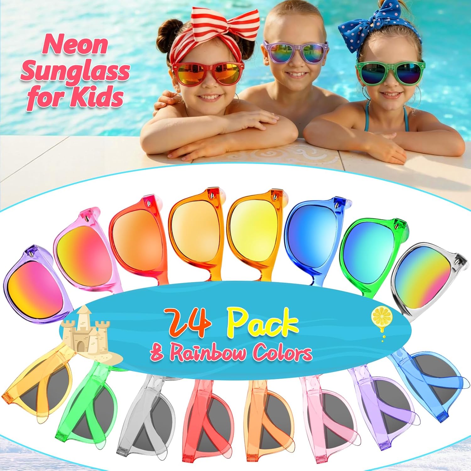 Detalle 2 de Kids Sunglasses 24 Pack 🕶