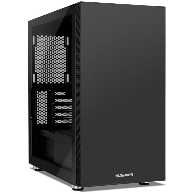 Detalle 2 de Nox Hummer ONYX Mini: mini torre ATX/MATX con fuente 450W 80 Plus y capacidad para gráficas grandes