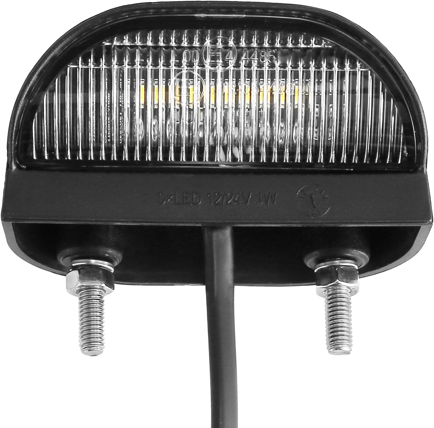 Detalle de SPARKMOTO 1 x LED Number Plate Light – 12V/24V, IP67, ECE Approved for Trailers and Caravans