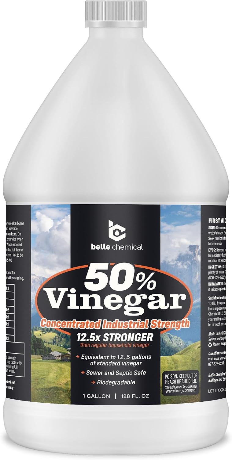 Detalle de Belle Chemical Concentrated Vinegar Cleaner for Indoor & Outdoor Use, 128 fl oz