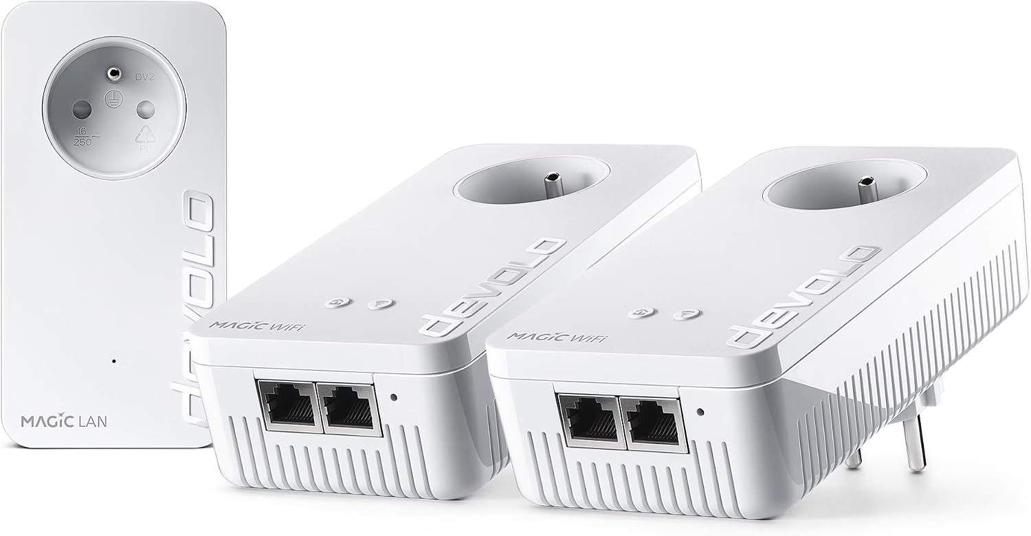Thumbnail 2 de devolo Magic 2 WiFi 6 Next – zestaw Powerline z gniazdem i 2 portami Gigabit Ethernet