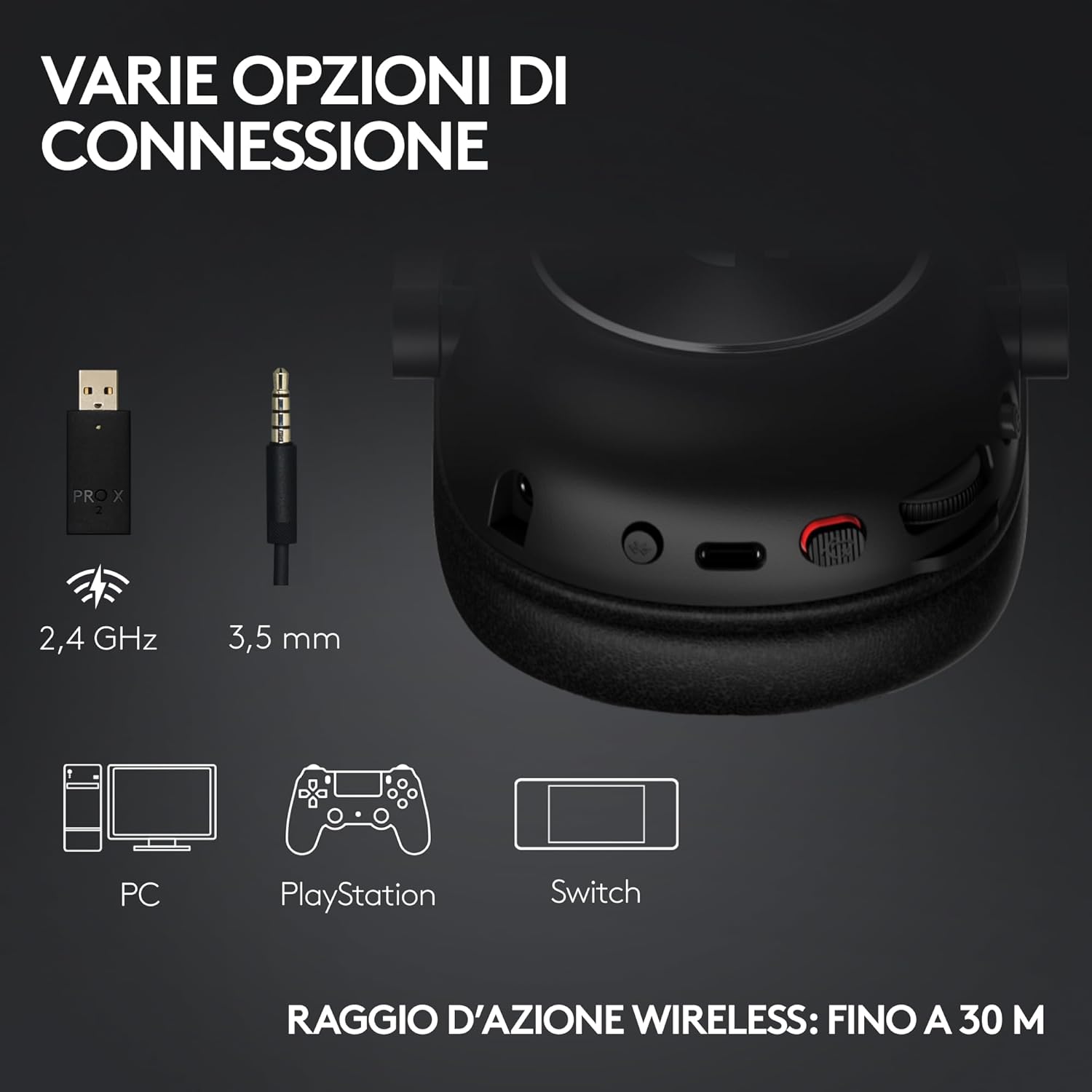 Thumbnail 4 de Logitech PRO X2 cuffie gaming 50 ore