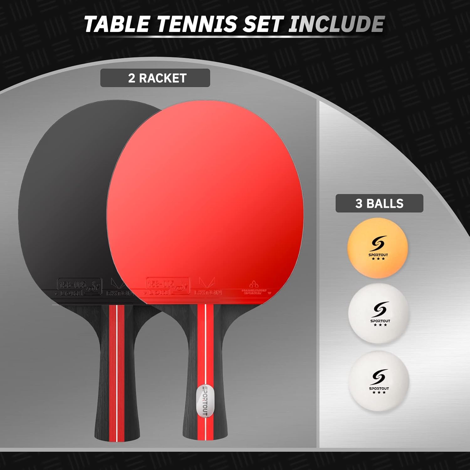 Thumbnail 1 de Easy-Room Juego de Raquetas de Tenis de Mesa 2 unidades