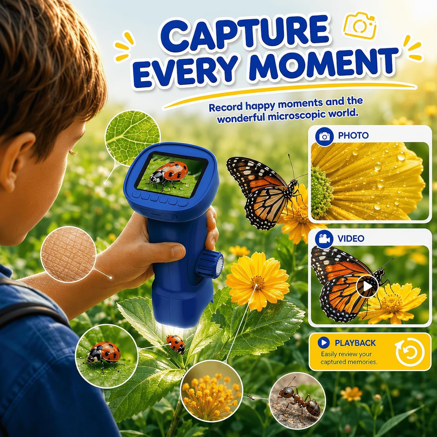Thumbnail 4 de Handheld Digital Microscope, 2.4-Inch IPS Display