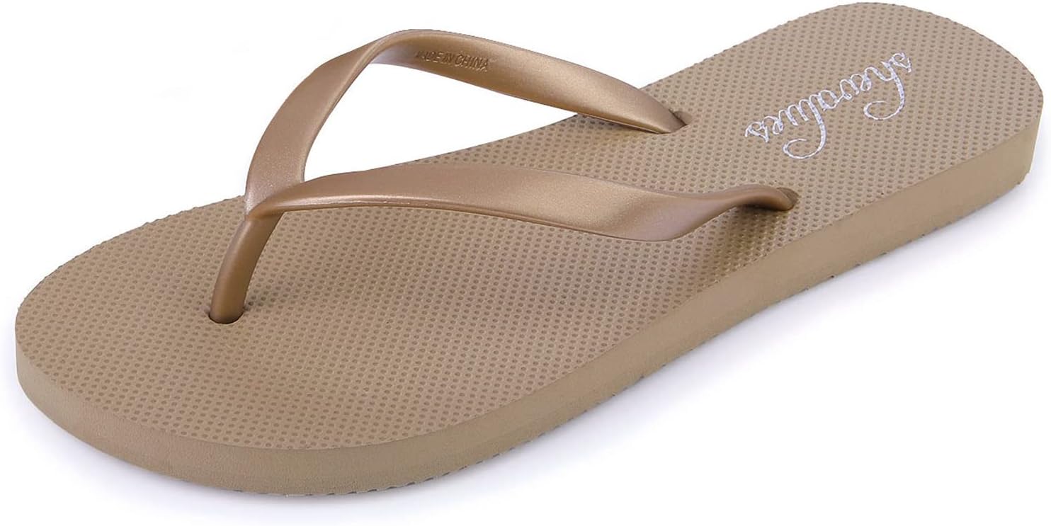 Thumbnail 5 de shevalues Slim Flip Flops for Women — Beach Rubber Thong Sandals with Yoga Mat Footbed