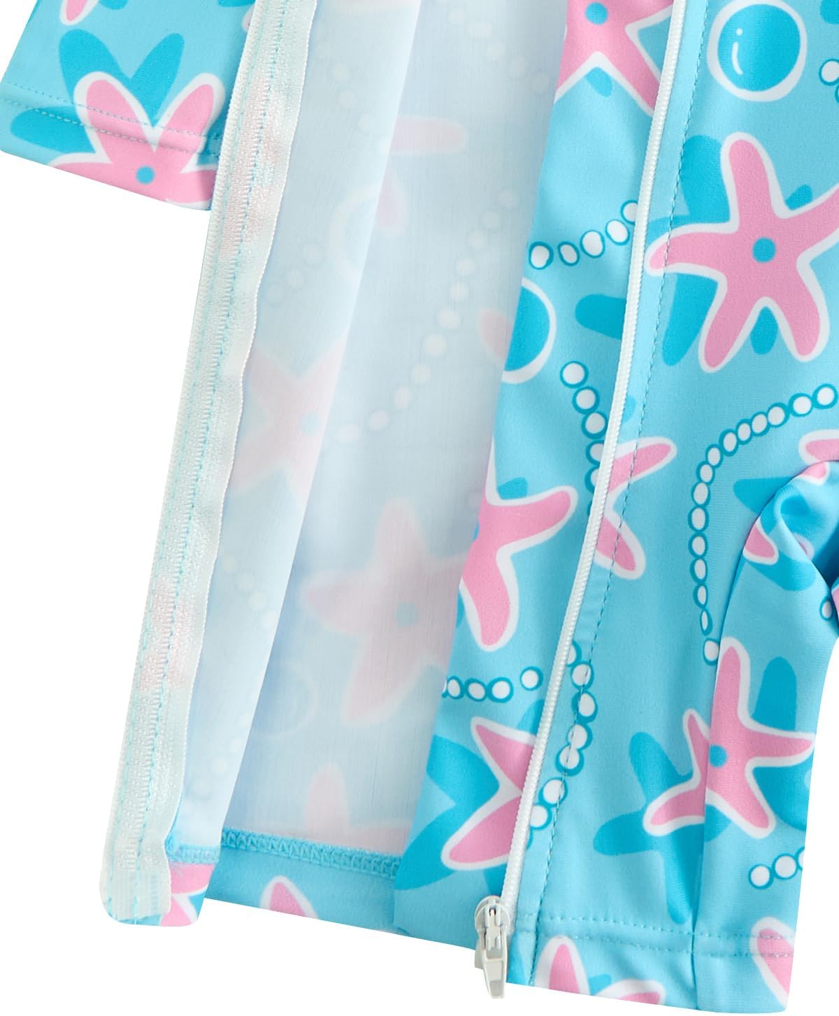 Detalle de WYTbaby Baby Badeanzug Einteilig UV-Schutz für Kleinkinder 3 Monate–3 Jahre, mit Front-Reißverschluss