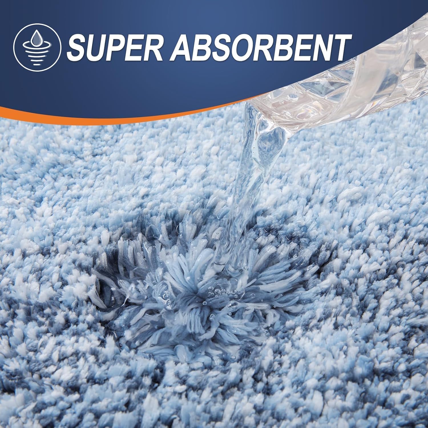 Thumbnail 3 de Smiry Microfiber Bath Mat 60 x 120 cm – Non-Slip, Ultra-Soft & Absorbent