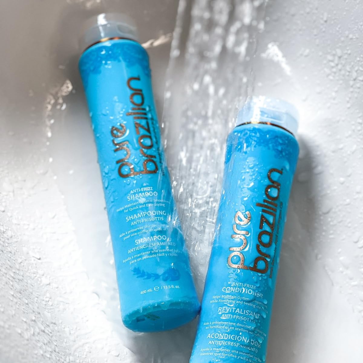 Thumbnail 5 de Pure Brazilian Anti-Frizz Daily Shampoo & Conditioner Duo (Salt-Free, Color Safe)