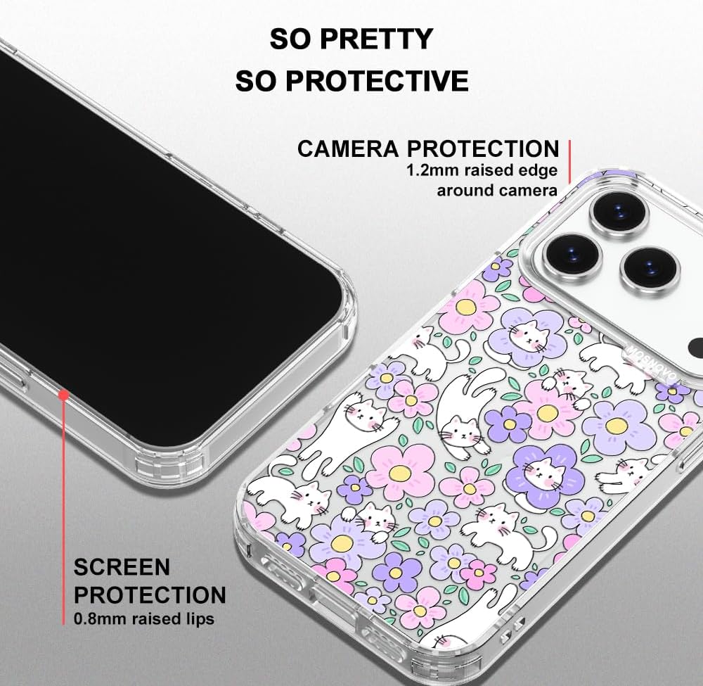 Detalle 2 de MOSNOVO Clear iPhone 17 Pro Case with Shockproof Protection and Camera Control