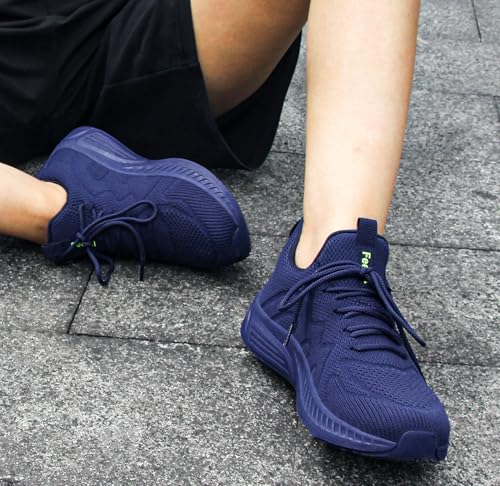 Thumbnail 1 de Feethit Zapatillas Deportivas Hombre Running Correr Bambas Azul Oscuro 43