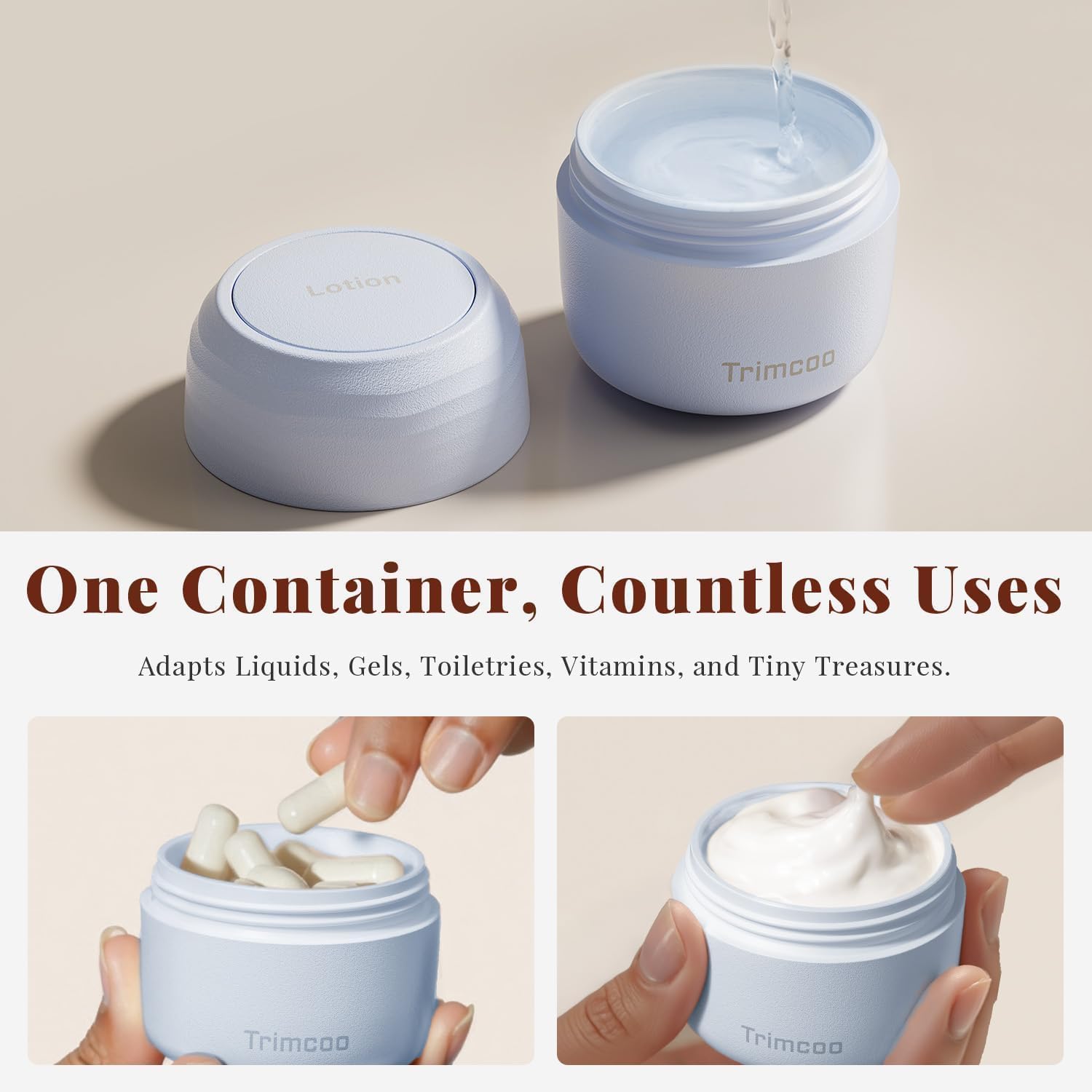 Thumbnail 6 de Trimcoo travel toiletry containers 3 pack