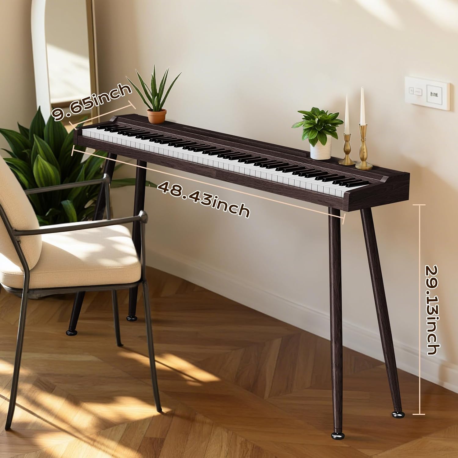 Thumbnail 6 de TERENCE DZQ-P10 88-Key Digital Piano, Semi-Weighted, Bluetooth and Triple Pedals
