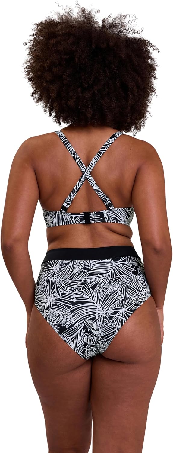 Thumbnail 3 de SANS COMPLEXE Bas de Bikini Femme – culotte taille haute, imprimé graphique et uni