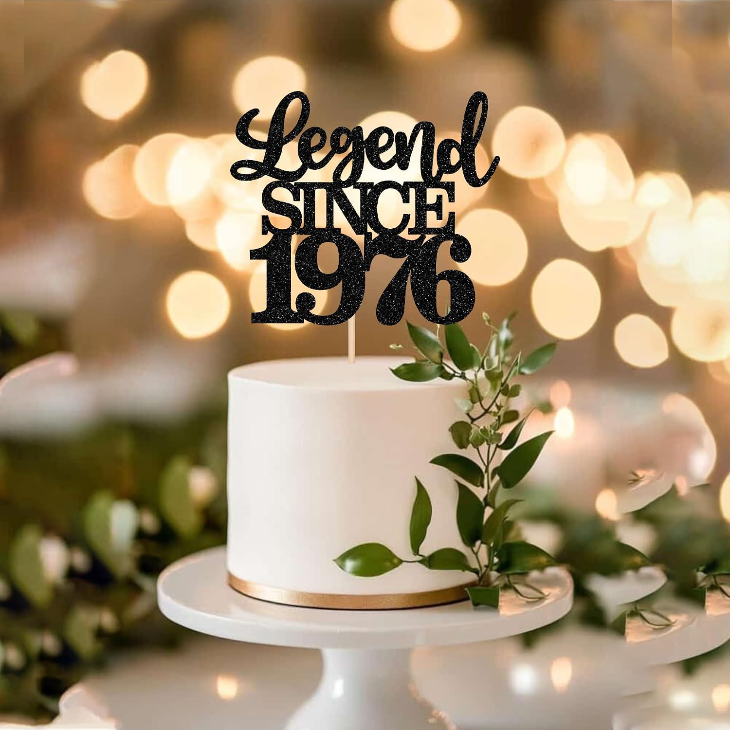 Detalle de SYKYCTCY 1 Pack Legend Since 1976 Cake Topper