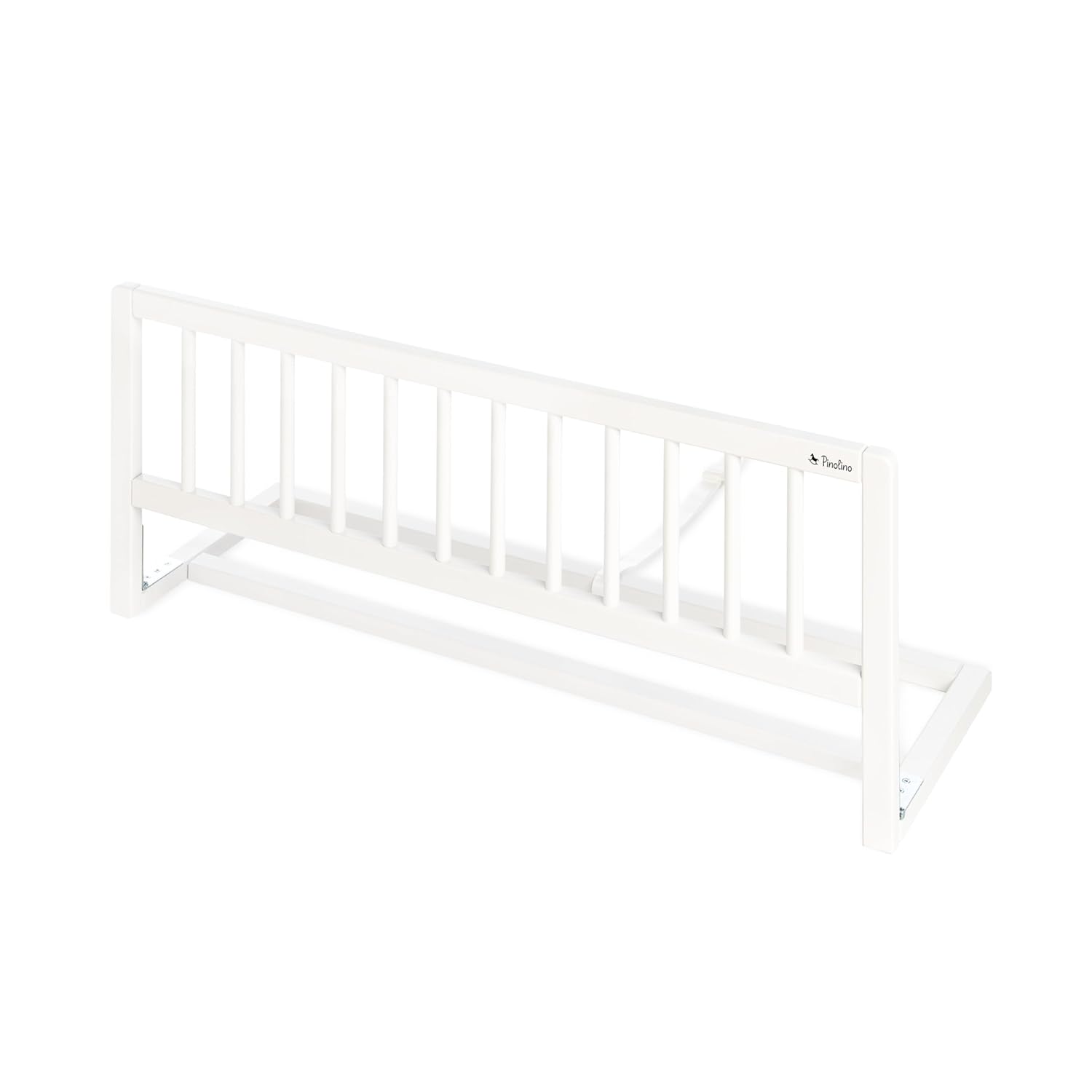 Detalle de PINOLINO Bettschutzgitter Classic – Rausfallschutz für Kleinkinderbetten, L 90 cm × B 32 cm × H 36 cm, weiß lackiert