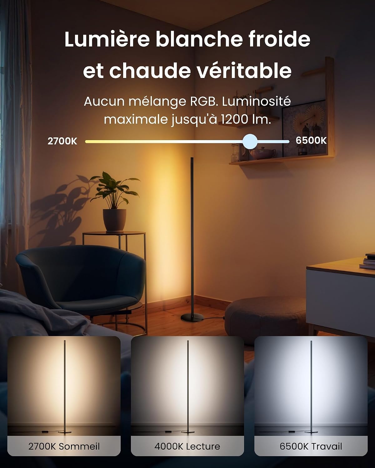 Detalle 2 de SwitchBot Matter lampadaire 1200lm