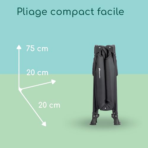 Detalle de Bebeconfort Sweet Dreams — Lit parapluie bébé 0–3 ans (0–15 kg), Grand Matelas, Ouverture Latérale, Design Pliable