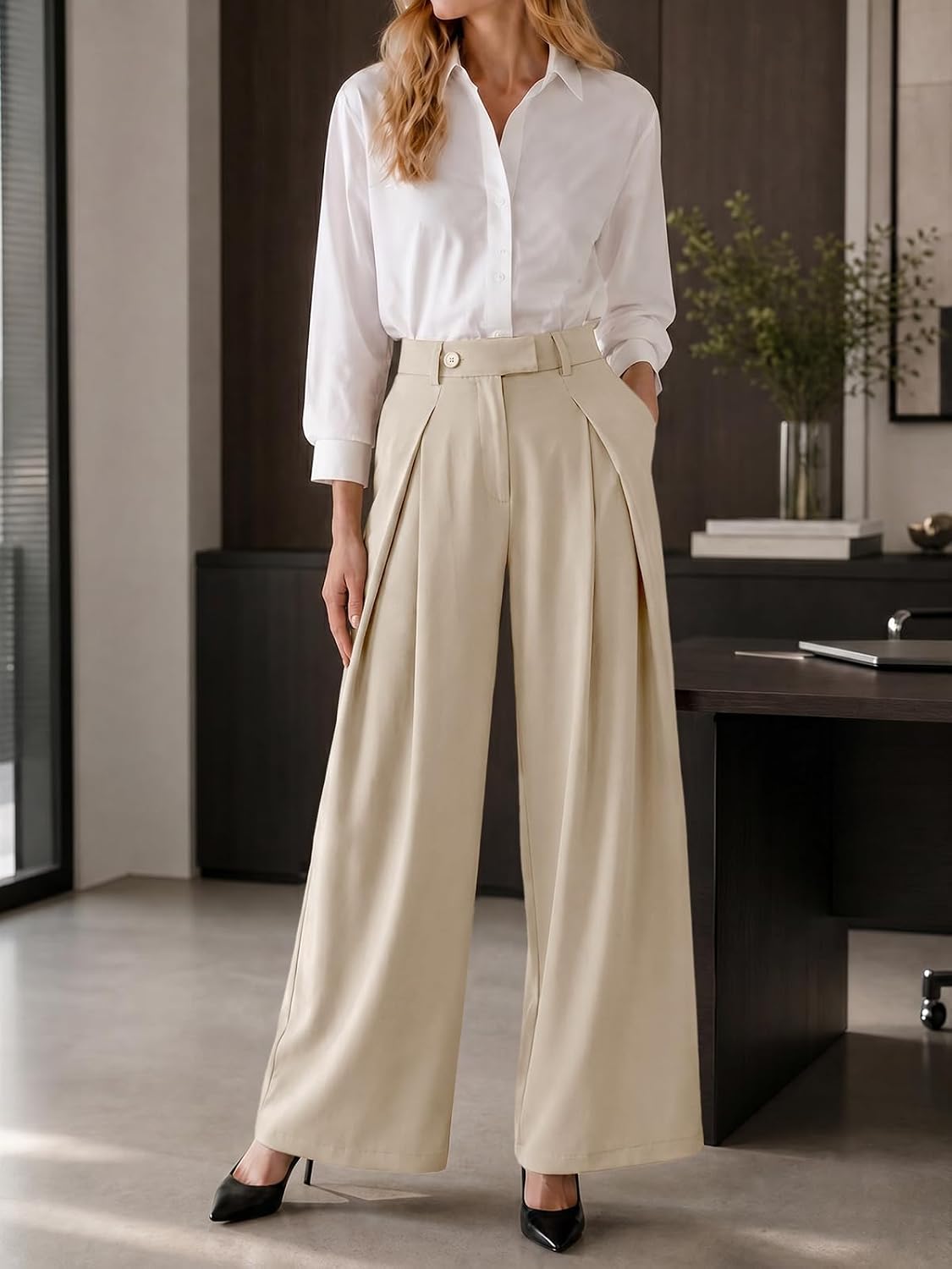 Thumbnail 4 de Cicy Bell Women's Wide-Leg Pants, Pleated