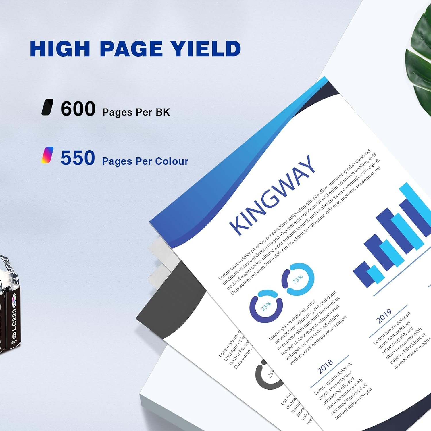 Thumbnail 2 de KINGWAY LC223 10 Pack ink cartridges