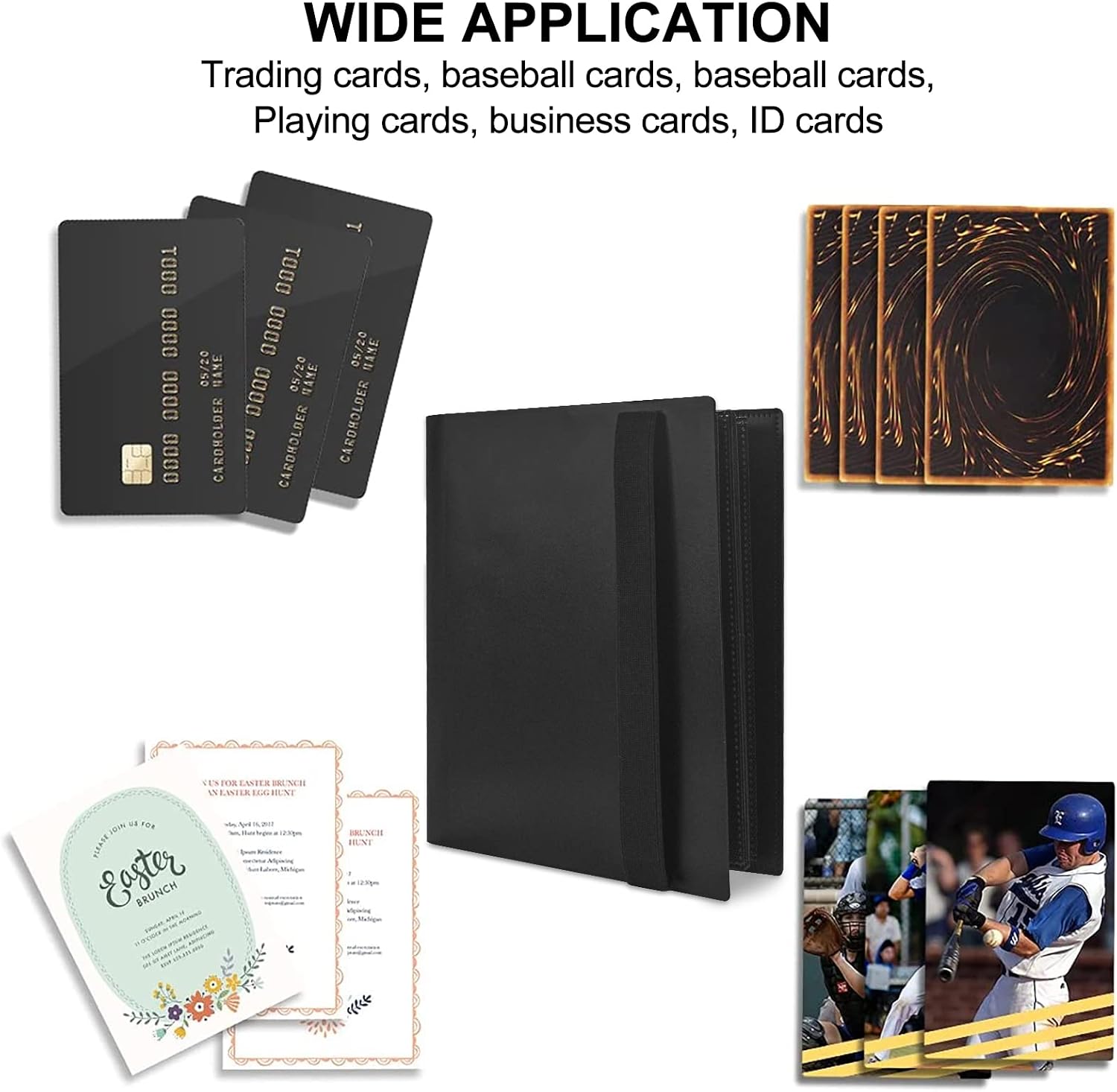 Detalle 2 de JUSONEY Trading Card Album Folder 4 Pocket Binder