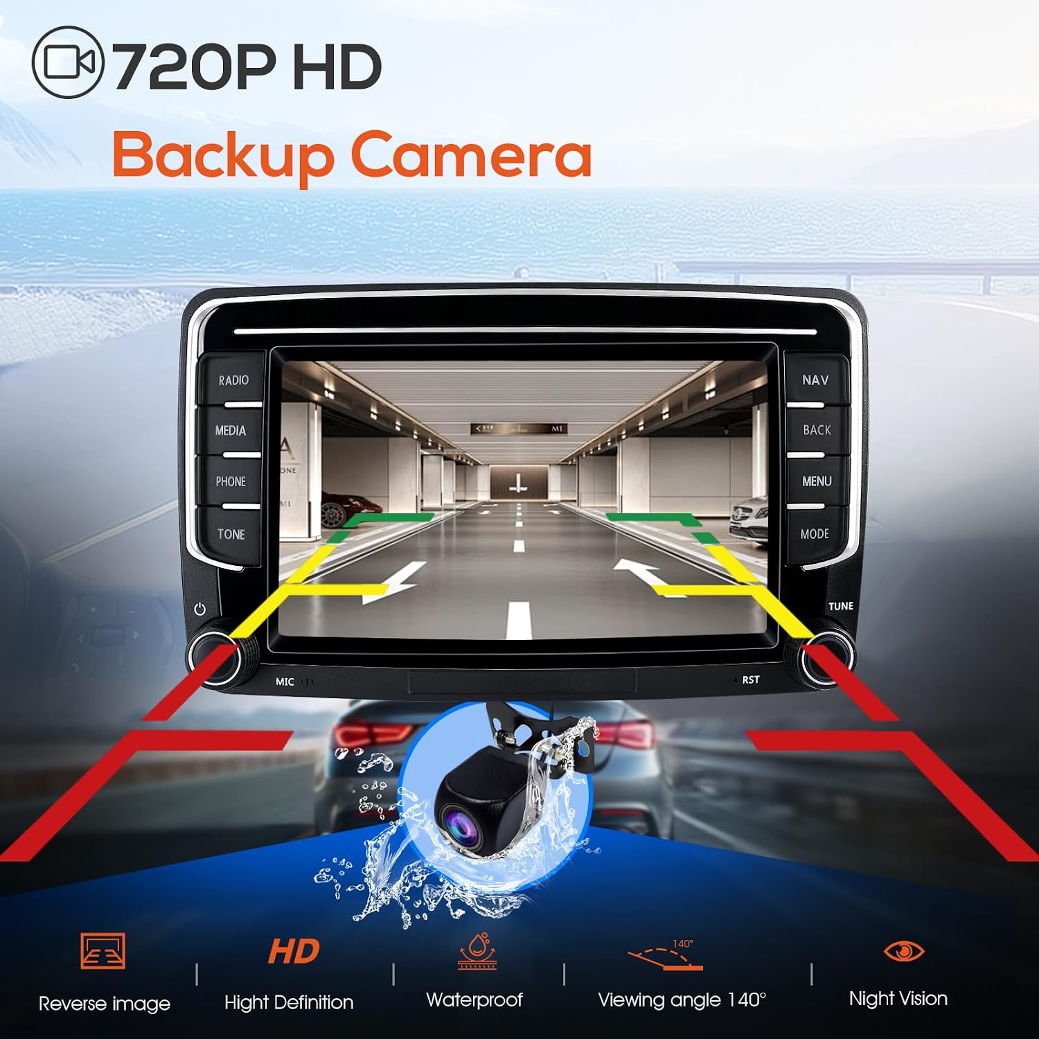 Thumbnail 6 de Haudio CVD7495-AJ 2-DIN Car Stereo, 7-inch IPS, Wireless CarPlay & Android Auto