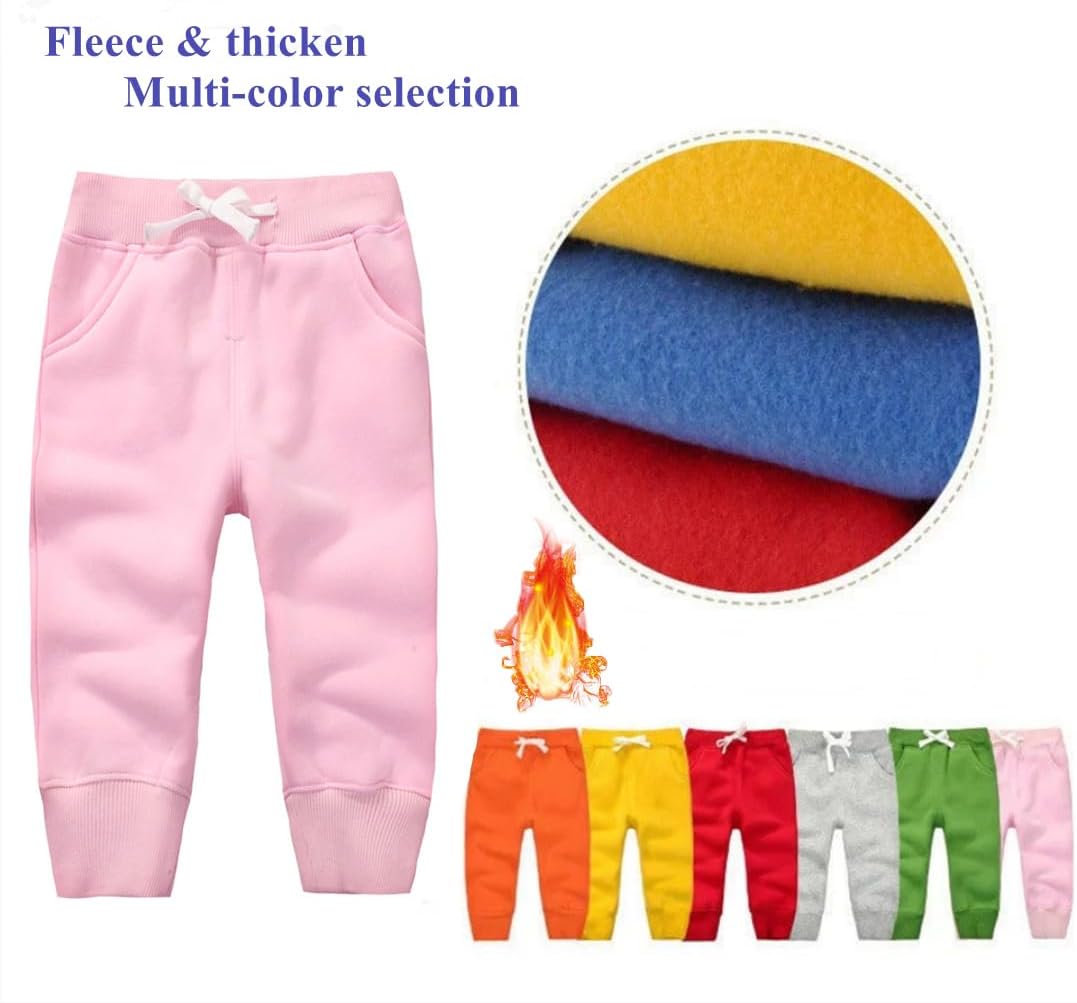 Detalle 2 de CuteOn Unisex Kids Elastic Waist Cotton Warm Trousers (1–5 Years)