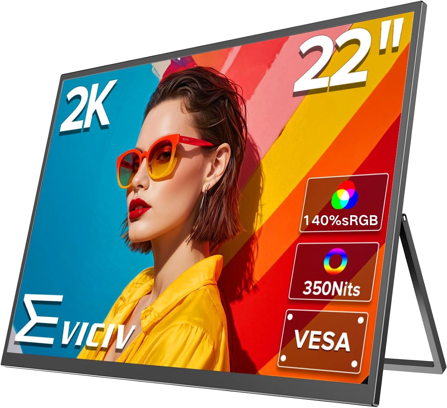 Detalle de EVICIV 22-inch QLED portable monitor