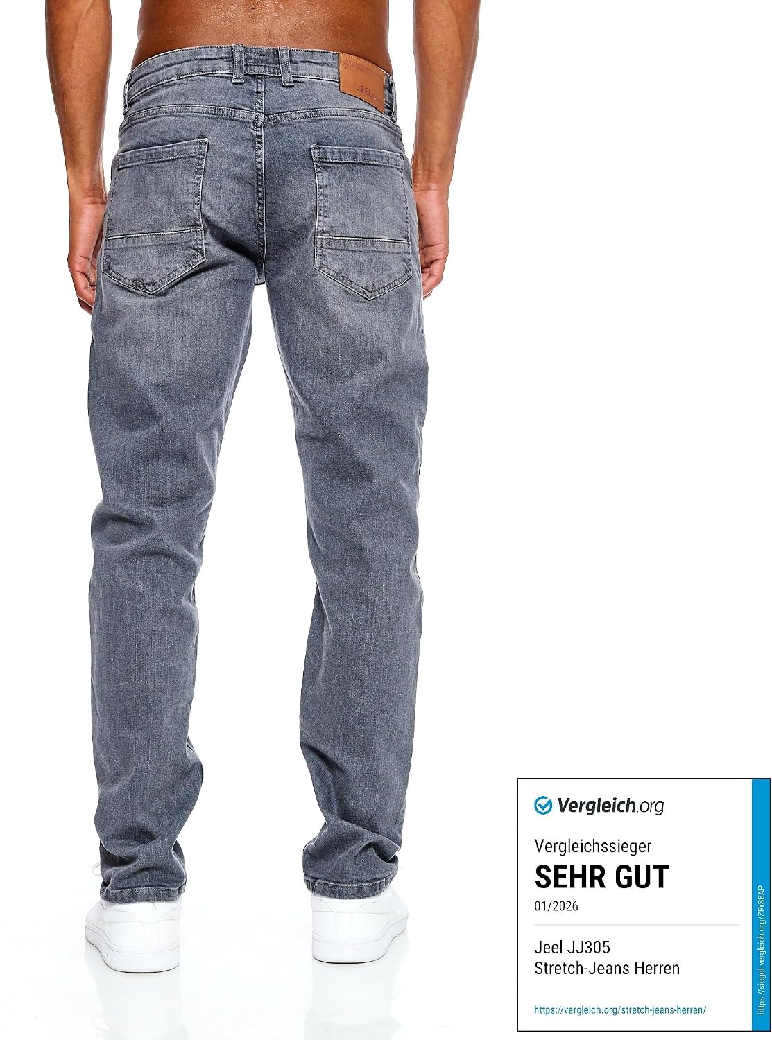 Thumbnail 4 de Jeel Herren Jeans Regular-Fit Straight 5 Taschen