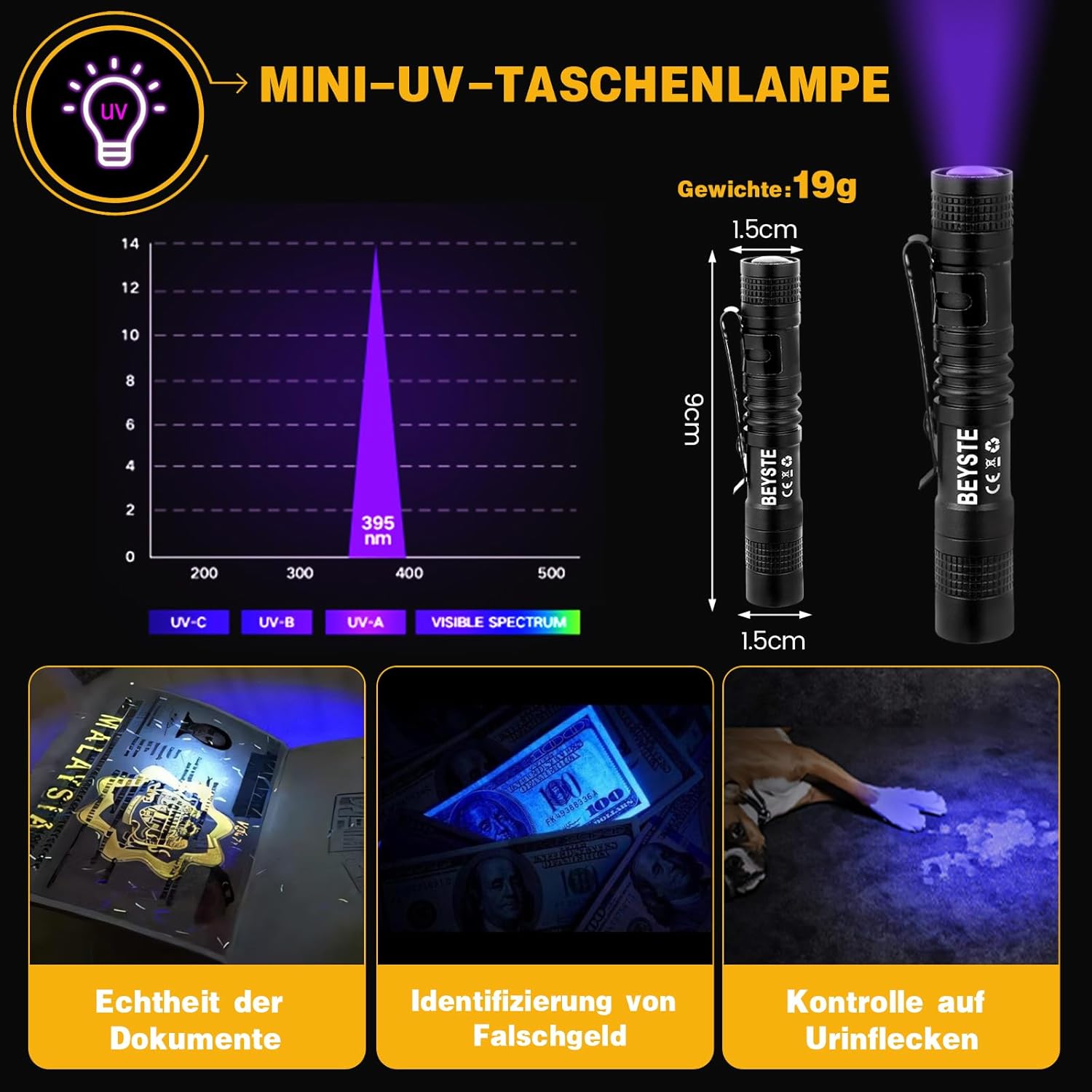 Detalle 2 de BEYSTE Linterna LED 1.000.000 lúmenes