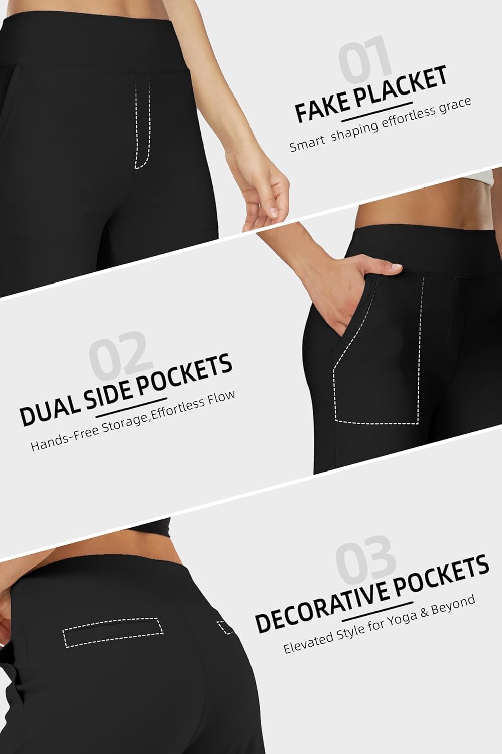 Thumbnail 4 de USAU PUP Wide Leg Yoga Pants with Pockets for Women – High Waisted, All-Day Comfort