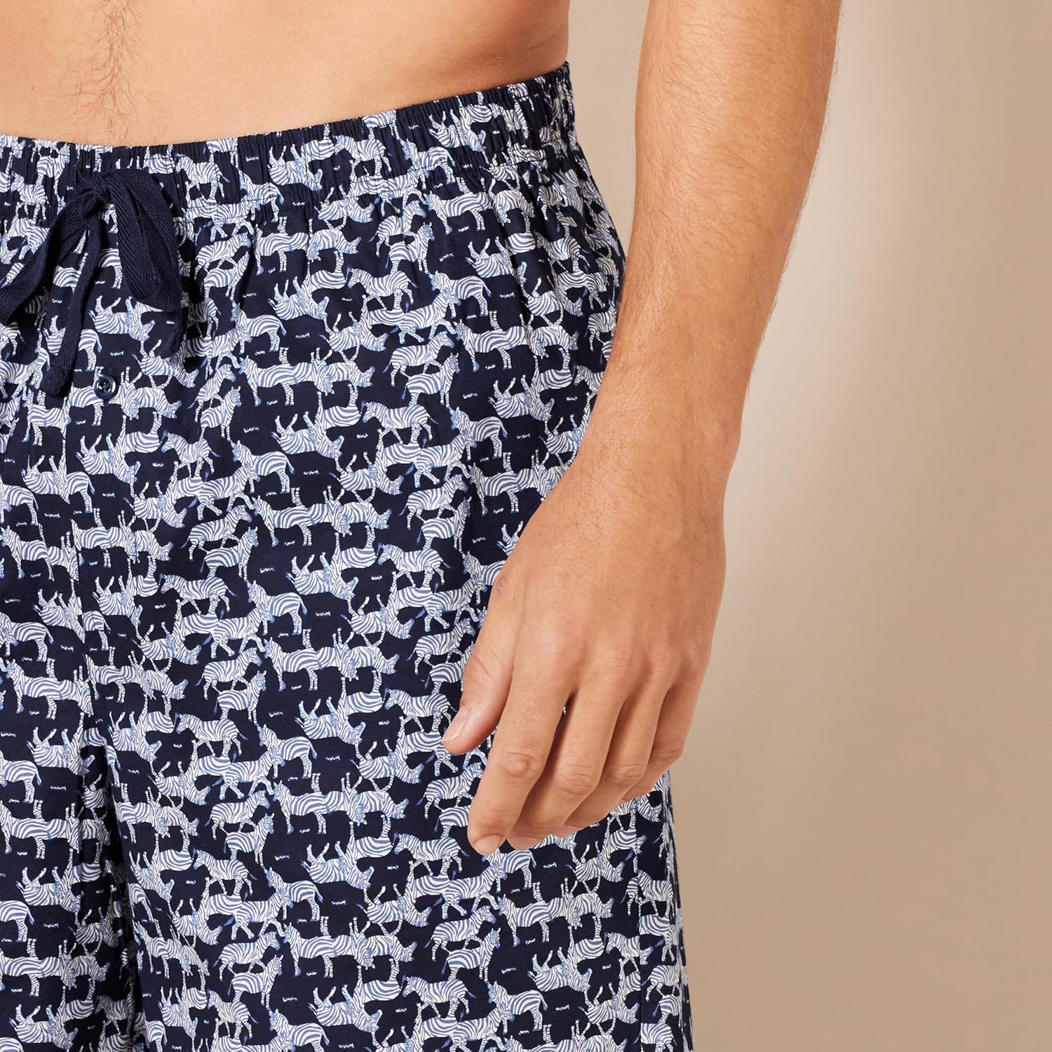 Detalle de Amazon Essentials Men's Lounge Sleepwear Pajama Bottom Shorts, Cotton Stretch Poplin