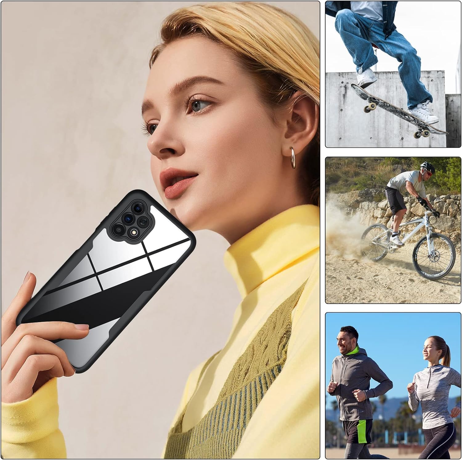 Thumbnail 5 de Hensinple Hülle für Samsung Galaxy A13 4G – 360° Rundumschutz mit integriertem Displayschutz