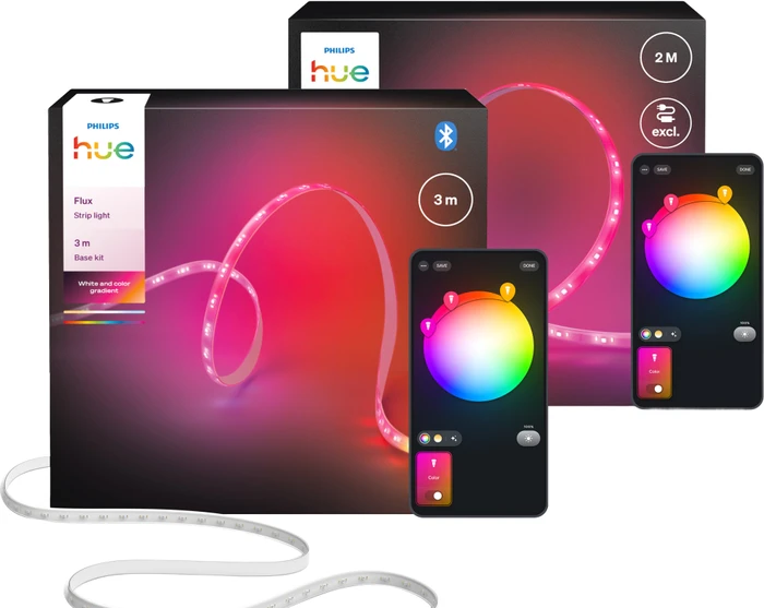 Thumbnail 10 de Philips Hue Flux LED-Streifen (5 Meter) – farbiges Smart-Licht ohne sichtbaren Streifen