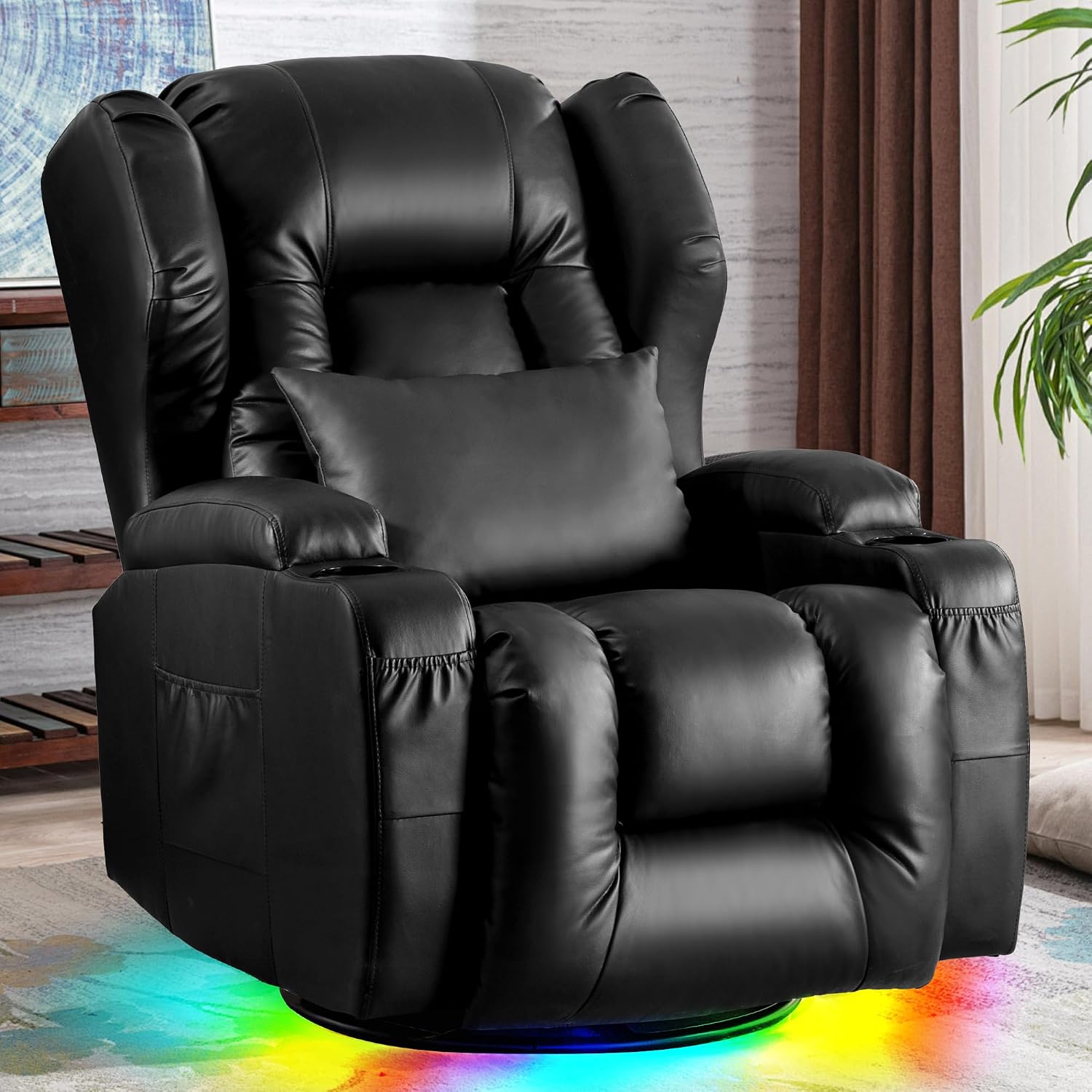 Thumbnail 1 de SITURAY 2 Motoren Elektrischer Verstellbar Relaxsessel mit Liegefunktion – TV Sessel mit Massage, Wärme und LED-Beleuchtung