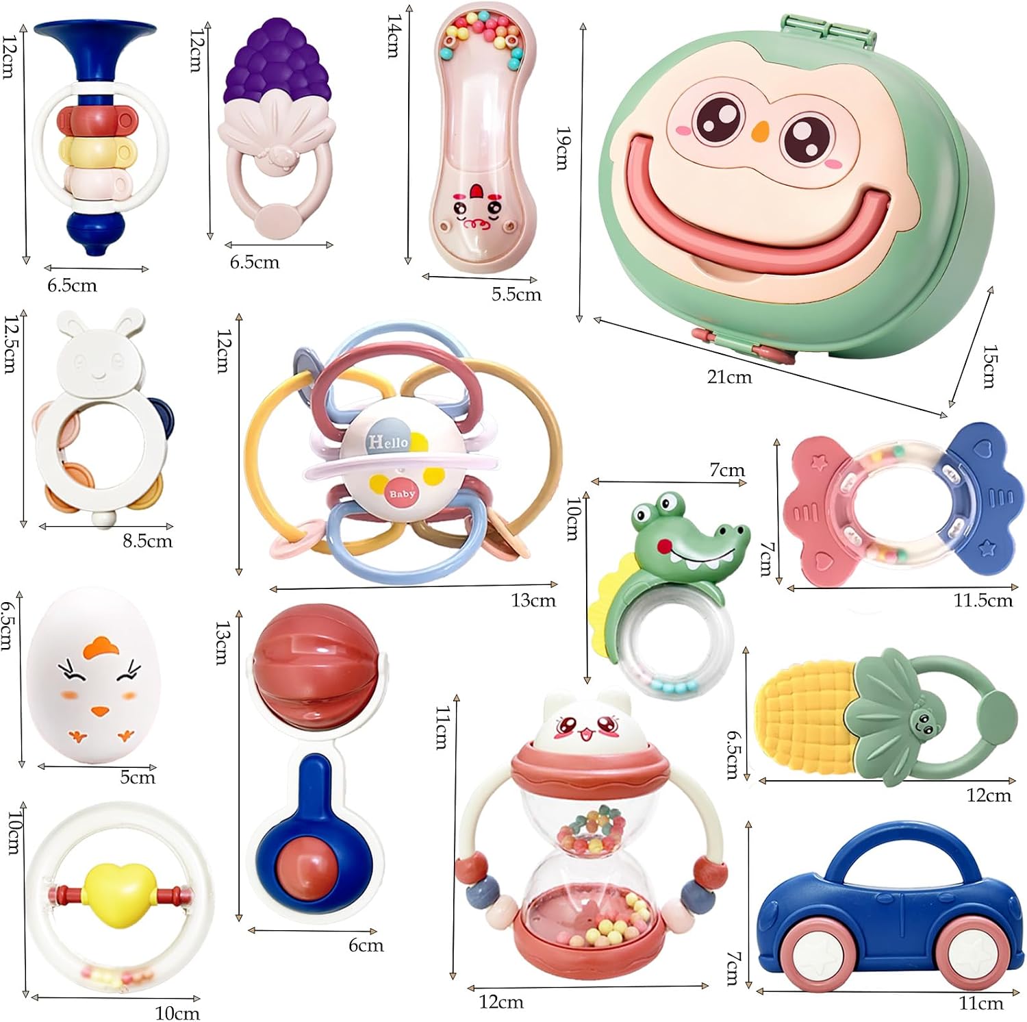 Thumbnail 3 de Gdbykds 14pcs Baby Rattles: Safe, Stimulating Toys for 0–12 Months