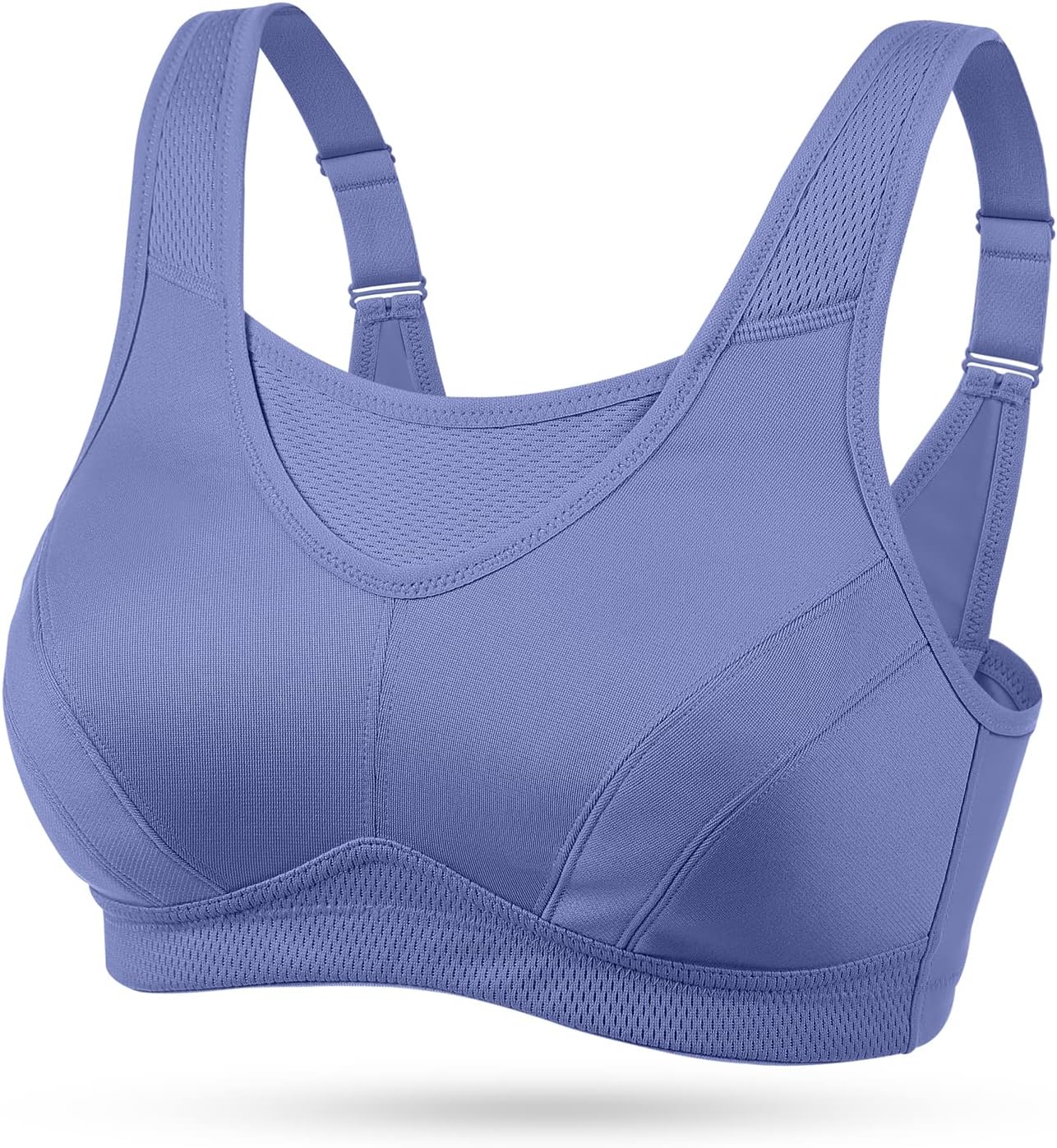 Detalle de Wingslove High Impact Sports Bra for Women Plus Size Non Padded Wirefree – Bounce Control