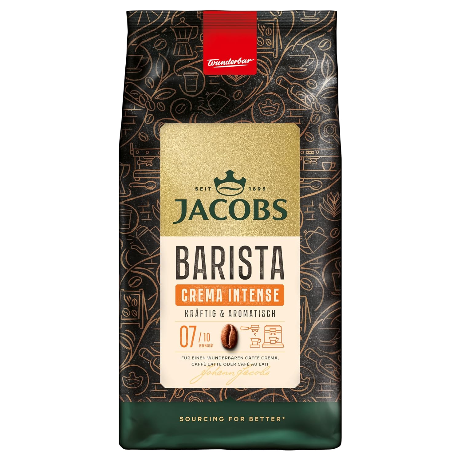 Thumbnail 6 de Jacobs Barista Espresso Kaffeebohnen – kräftig, kakao- & karamellnoten, 1 kg