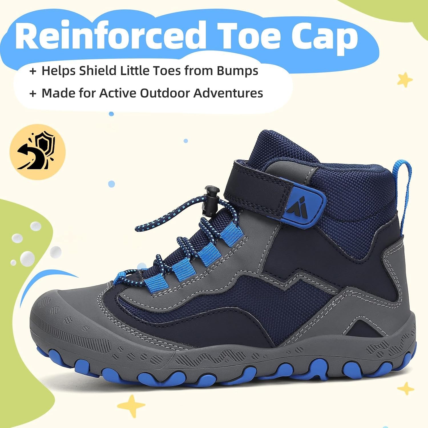 Detalle de Mishansha Kids Hiking Boots with Oxford Upper
