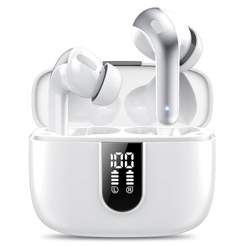 Detalle de IKT Auriculares Inalámbricos Bluetooth 5.3 con Nano-revestimiento IP7, 50 h de batería y reducción de ruido ENC